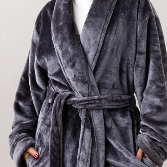 Bloom Micro Plush Spa Robe - Picture 3 of 5